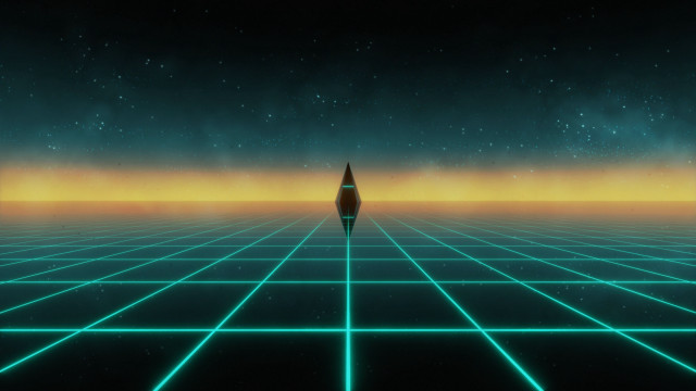 Space station rocket star retrofuturism #2 free wallpaper for desktop - medium preview image