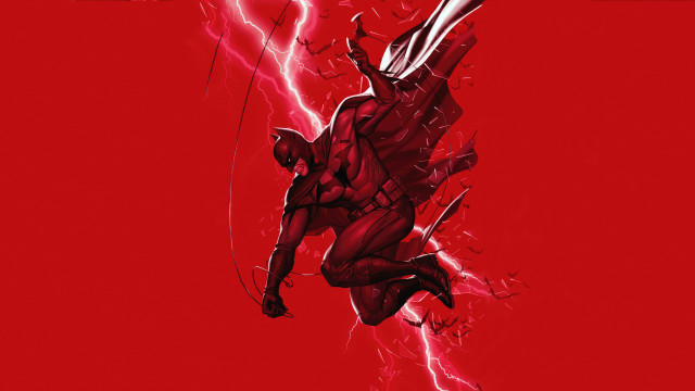 Red storm man comic ross free wallpaper for desktop - medium preview image