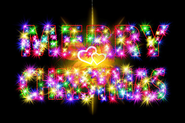 Happy new year fireworks hearts free wallpaper for desktop - medium preview image