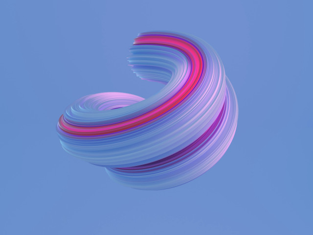 Colorful flying object blue sky free wallpaper for desktop - medium preview image