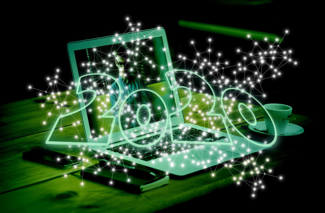 Laptop coffee pen paper technology free wallpaper for desktop - medium preview image