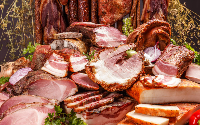 Meat vegetables puzzle food photography free wallpaper for desktop - medium preview image