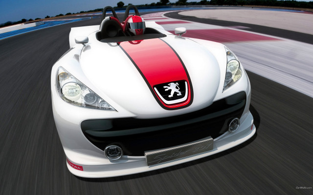 White sports car race track #13 free wallpaper for desktop - medium preview image