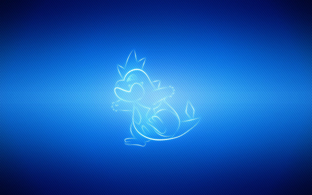 Blue pokemon glow holography ambient free wallpaper for desktop - medium preview image