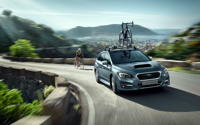 Car bike road superflat tiltshift free wallpaper for desktop - medium preview image