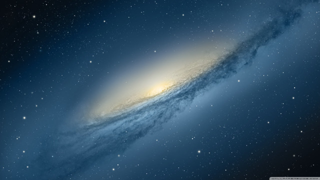 Bright blue galaxy stars shining free wallpaper for desktop - medium preview image