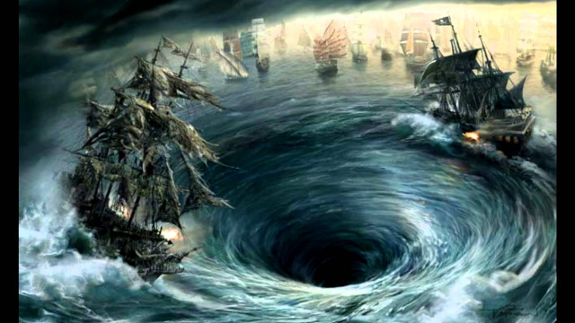 Ship storm painting middle sea free wallpaper for desktop - medium preview image