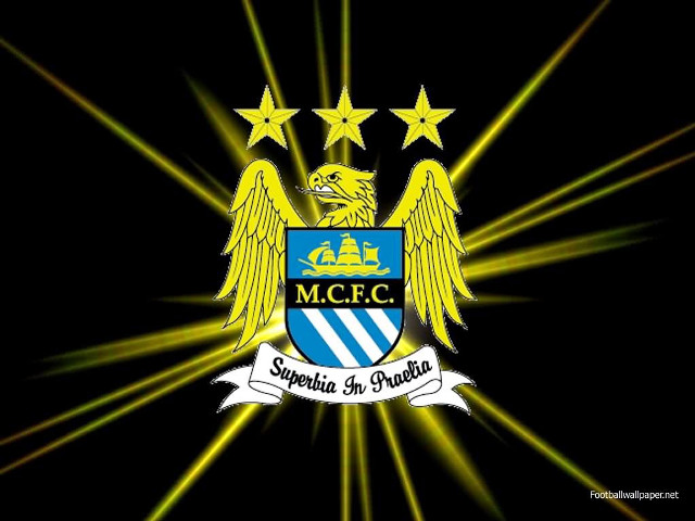 Blue yellow emblem stars ribbon free wallpaper for desktop - medium preview image