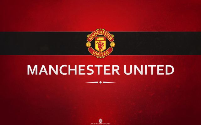 Manchester united logo red background #2 free wallpaper for desktop - medium preview image