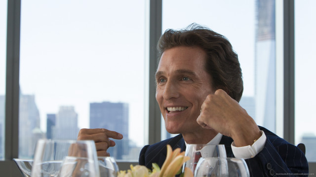 Man suit pointing table wine free wallpaper for desktop - medium preview image