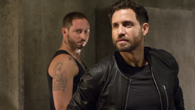 Man tattoo leather jacket room free wallpaper for desktop - medium preview image