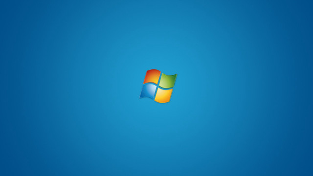 Blue background windows logo side #2 free wallpaper for desktop - medium preview image