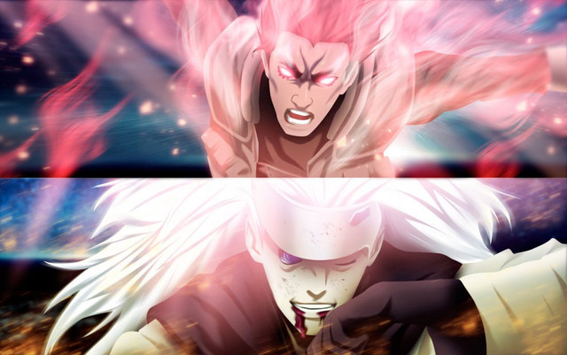 Man pink hair demon face free wallpaper for desktop - medium preview image
