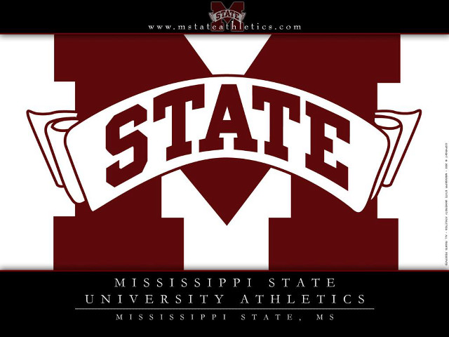 Mississippi state university athletics logo free wallpaper for desktop - medium preview image