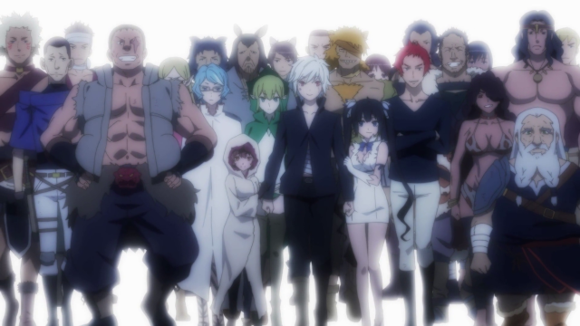 Anime characters group back view free wallpaper for desktop - medium preview image