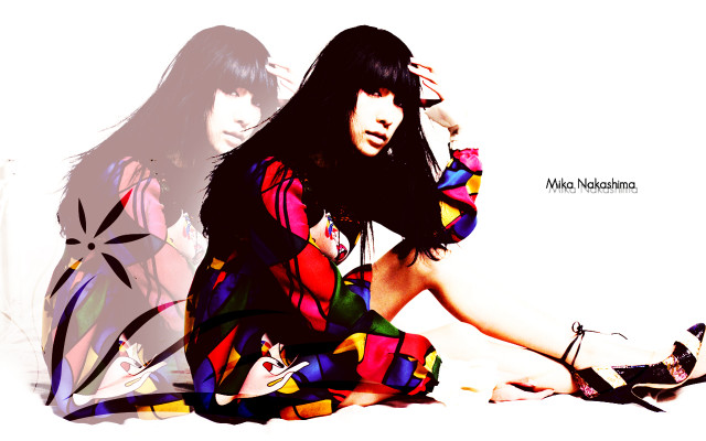 Woman sitting umbrella shadow wall free wallpaper for desktop - medium preview image