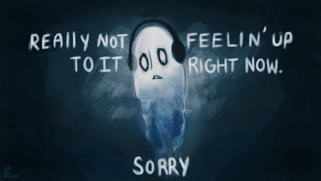 Creepy ghost creepy face words free wallpaper for desktop - medium preview image