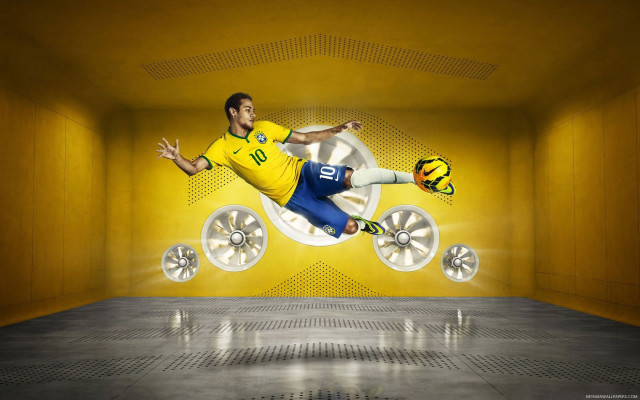 Yellow soccer man wheels yellow free wallpaper for desktop - medium preview image