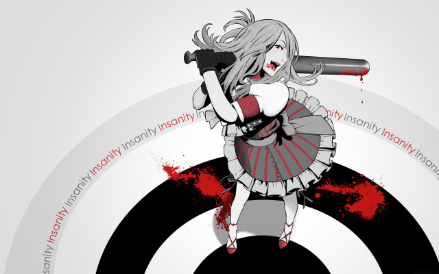 Woman gun target blood stain free wallpaper for desktop - medium preview image