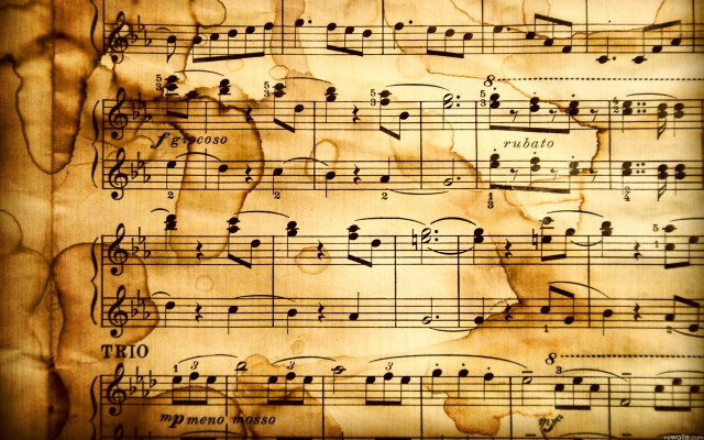 Music sheet musical notes mans free wallpaper for desktop - medium preview image