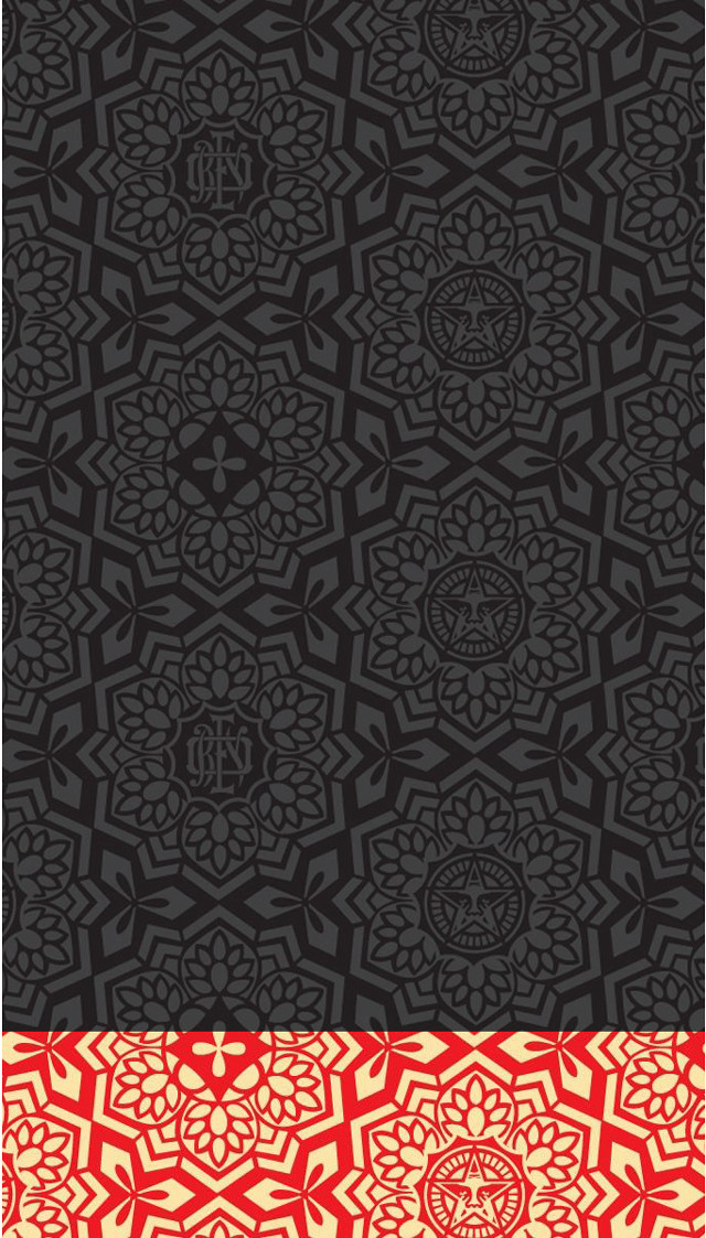 Red black background pattern design #2 free wallpaper for mobile - medium preview image