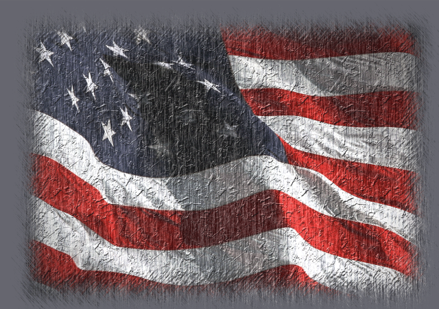 Grungy american flag gray background free wallpaper for desktop - medium preview image