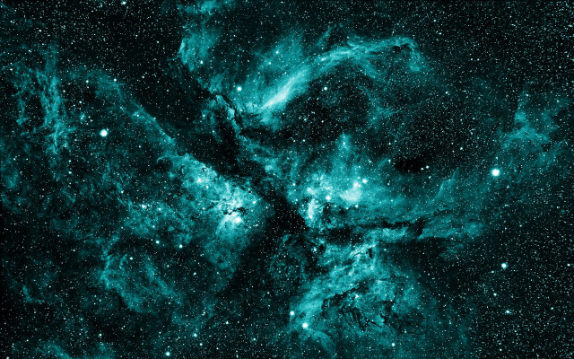 Large star cluster green center free wallpaper for desktop - medium preview image