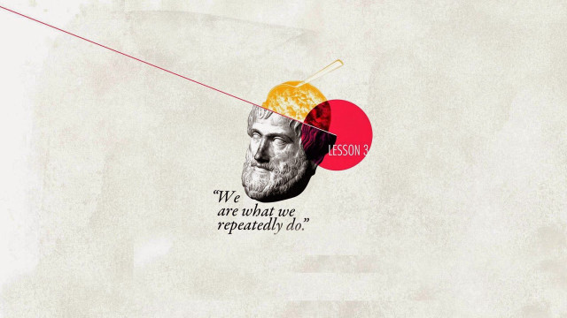 Bearded man with quote on free wallpaper for desktop - medium preview image