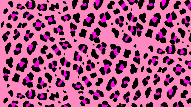 Pink black animal print pattern free wallpaper for desktop - medium preview image
