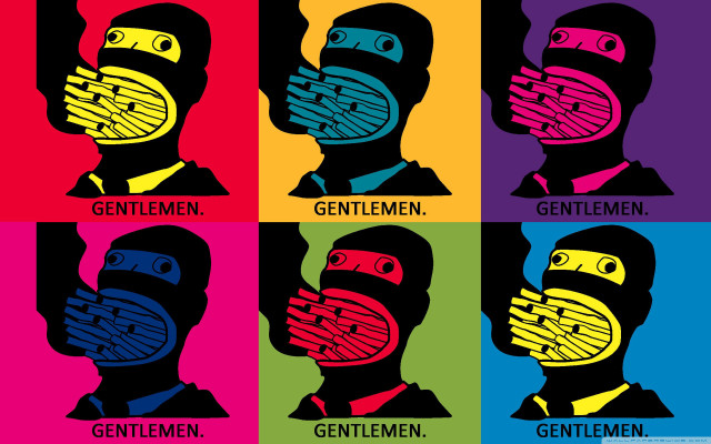 Man face colorful poster four free wallpaper for desktop - medium preview image