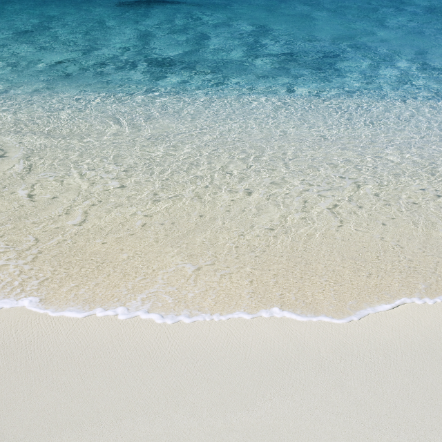 Beach wave person sand surfboard free wallpaper for tablet - medium preview image