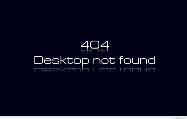 Desktop not found black white free wallpaper for desktop - medium preview image