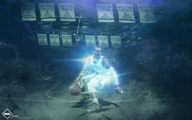 Basketball player holding ball running free wallpaper for desktop - medium preview image