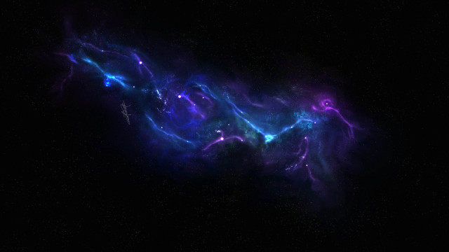 Colorful space stars dust dark free wallpaper for desktop - medium preview image