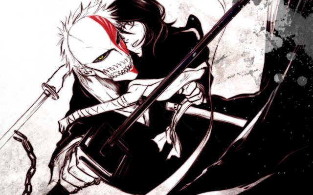 Man sword demon drawing art free wallpaper for desktop - medium preview image