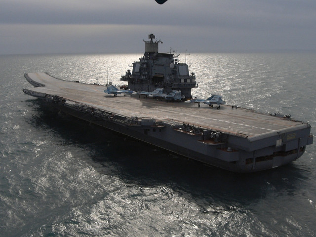 Aircraft carrier helicopter carrier ocean free wallpaper for desktop - medium preview image