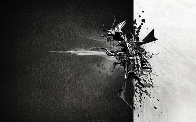 Black white plant wall dark free wallpaper for desktop - medium preview image