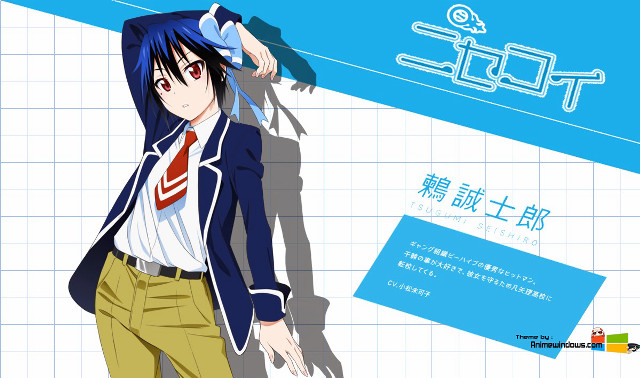 Woman suit tie blue background free wallpaper for desktop - medium preview image