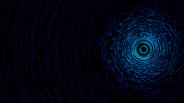 Blue circle black background image free wallpaper for desktop - medium preview image