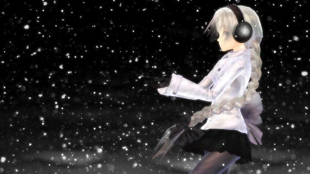 Girl white shirt black skirt #5 free wallpaper for desktop - medium preview image