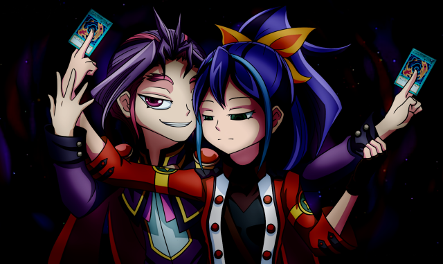 Anime characters holding cell phones free wallpaper for desktop - medium preview image