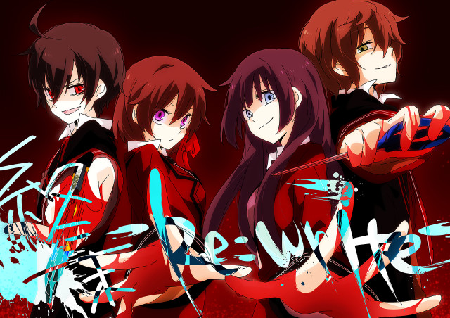 Anime characters red hair black #3 free wallpaper for desktop - medium preview image