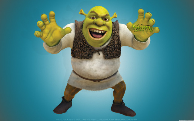 Cartoon character funny expression hands free wallpaper for desktop - medium preview image