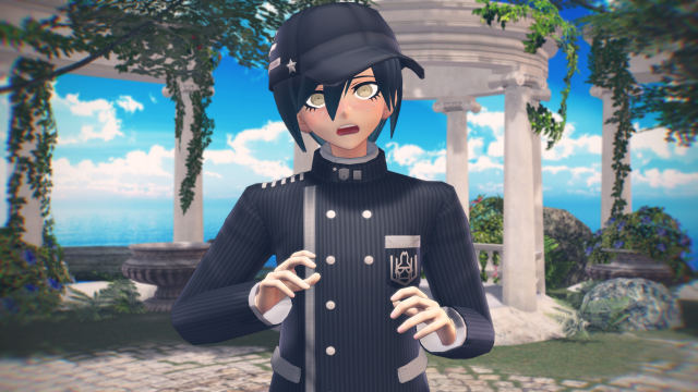 Woman black uniform wine gazebo free wallpaper for desktop - medium preview image