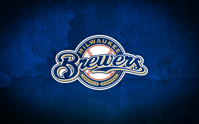 Baseball logo blue background brewers free wallpaper for desktop - medium preview image