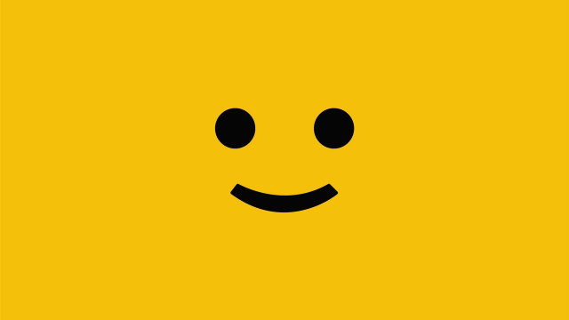 Yellow square smiley face black free wallpaper for desktop - medium preview image
