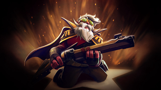 Cartoon character beard gun glowing free wallpaper for desktop - medium preview image