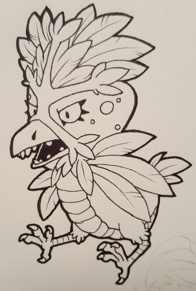 Cartoon character feather head tail free wallpaper for mobile - medium preview image