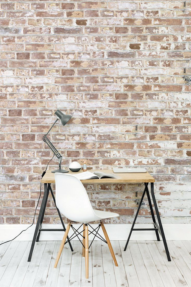 Desk lamp book brick wall free wallpaper for mobile - medium preview image