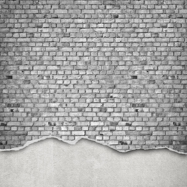 Brick wall crack white wall free wallpaper for tablet - medium preview image